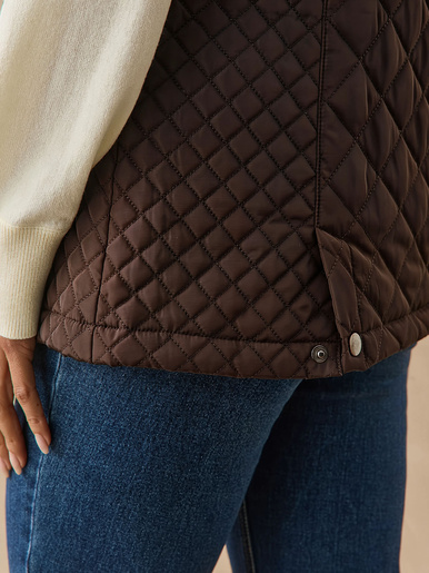 Parka déperlante matelassée sans manches