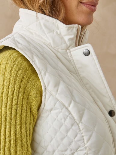 Parka déperlante matelassée sans manches