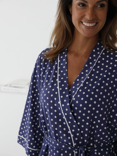 Peignoir kimono en maille
