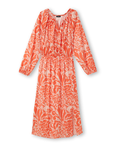 Robe ample en tissu satiné