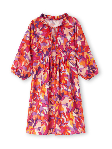 Robe encolure tunisienne volantée
