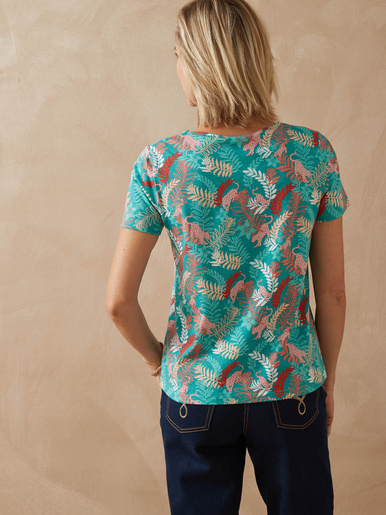 Tee-shirt encolure fantaisie