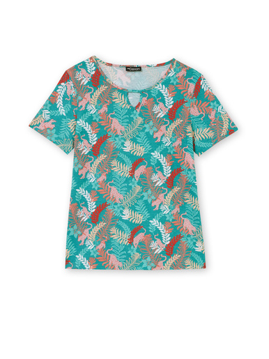Tee-shirt encolure fantaisie