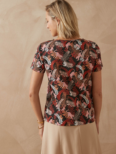 Tee-shirt encolure fantaisie