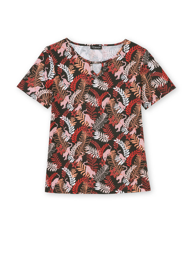 Tee-shirt encolure fantaisie