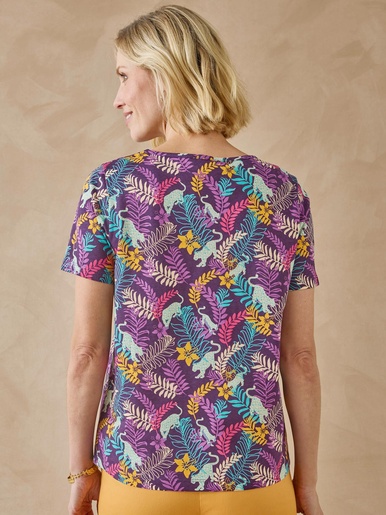 Tee-shirt encolure fantaisie