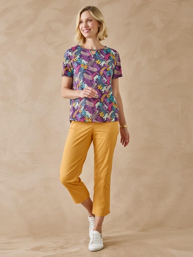 Tee-shirt encolure fantaisie