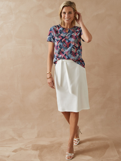 Tee-shirt encolure fantaisie