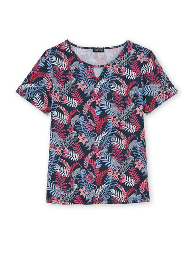 Tee-shirt encolure fantaisie