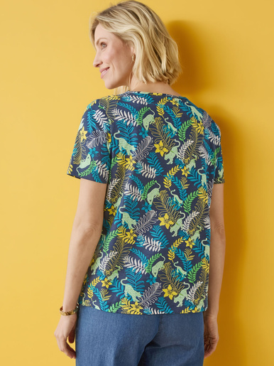 Tee-shirt encolure fantaisie