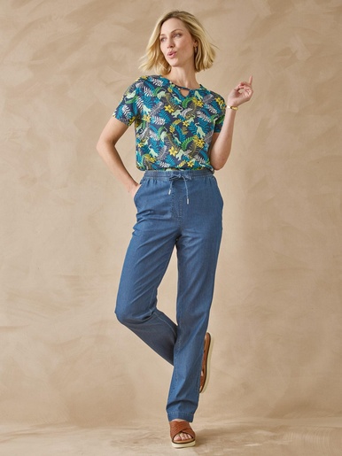 Tee-shirt encolure fantaisie