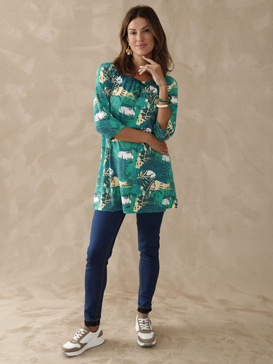 Tee-shirt tunique manches 3/4