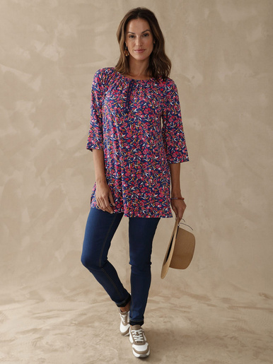 Tee-shirt tunique manches 3/4