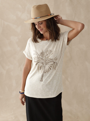 Tee-shirt motif palmier
