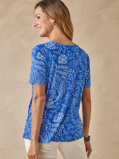 Tee-shirt encolure fantaisie