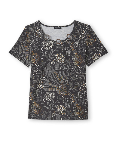 Tee-shirt encolure fantaisie