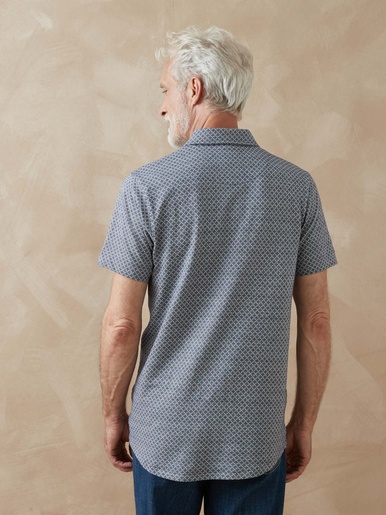 Chemise en maille jacquard