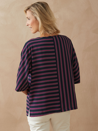 Blouse crêpe manches chauve-souris