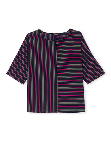 Blouse crêpe manches chauve-souris