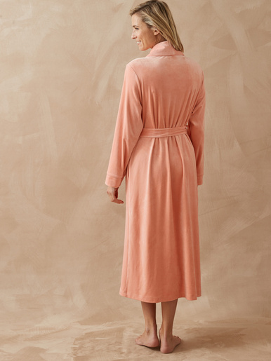 Robe de chambre boutonnée en velours