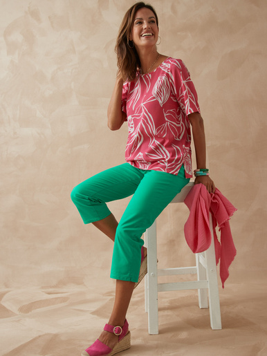 Blouse crêpe manches chauve-souris