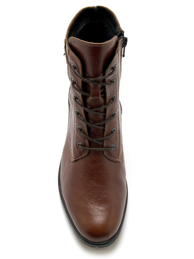 Boots cuir doublées suédine