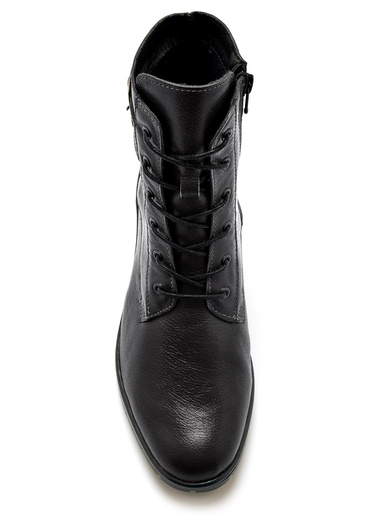 Boots cuir doublées suédine