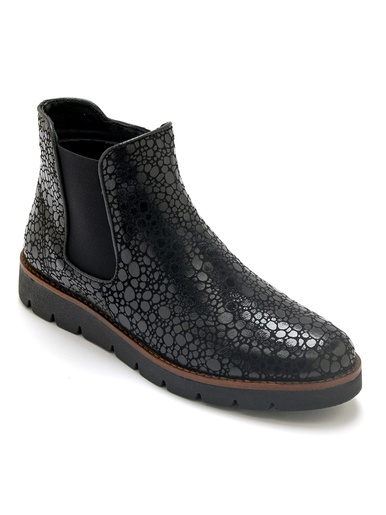 Boots zippées et élastiquées