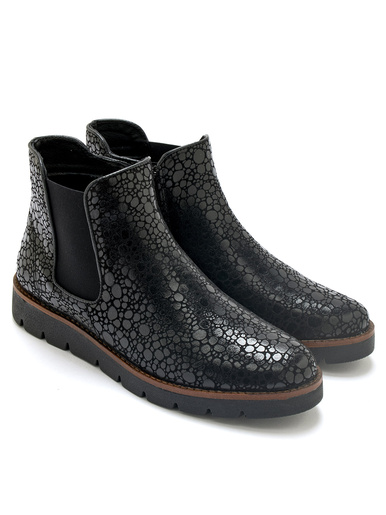 Boots zippées et élastiquées