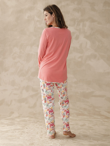 Pyjama manches longues jersey pur coton