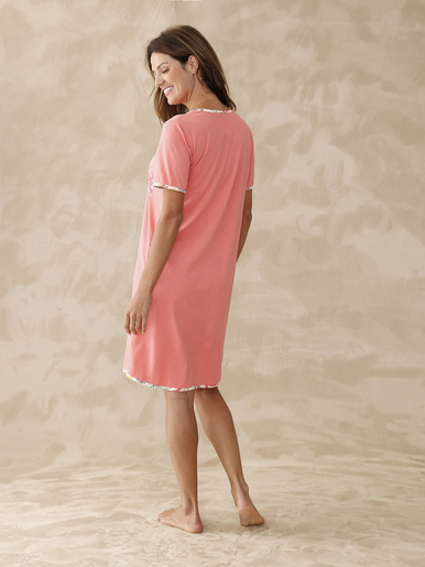 Chemise de nuit courte manches courtes