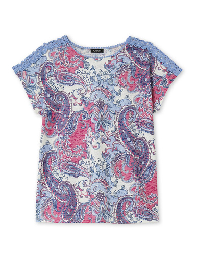 Tee-shirt en maille dévorée
