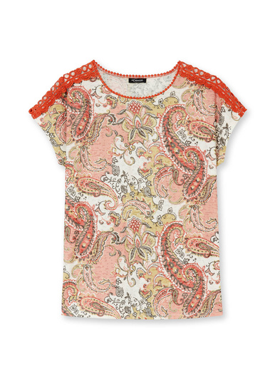 Tee-shirt en maille dévorée
