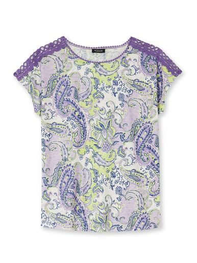 Tee-shirt en maille dévorée
