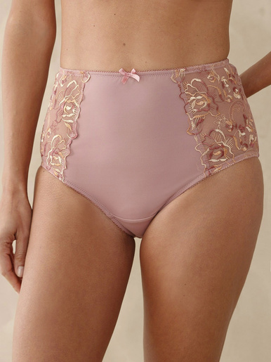 Culotte maxi effet ventre plat - Daxon - Vieux rose