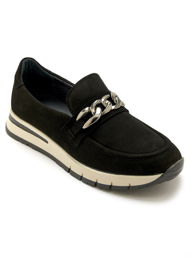 Mocassins à bride fantaisie - Pédiconfort - Noir