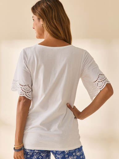 Tee-shirt manches papillon