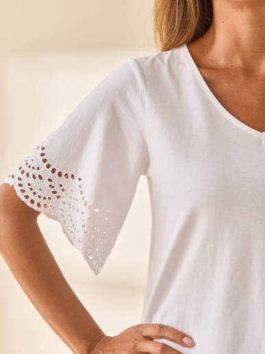Tee-shirt manches papillon