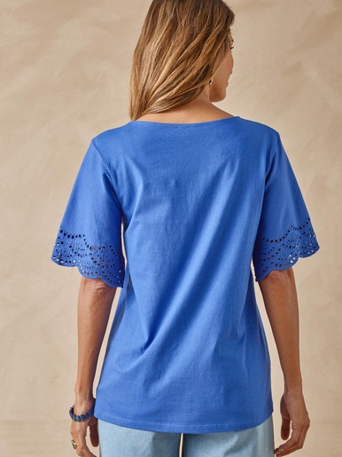 Tee-shirt manches papillon