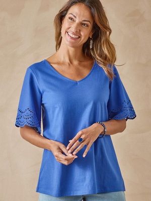 Tee-shirt manches papillon