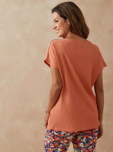 Tee-shirt encolure fantaisie