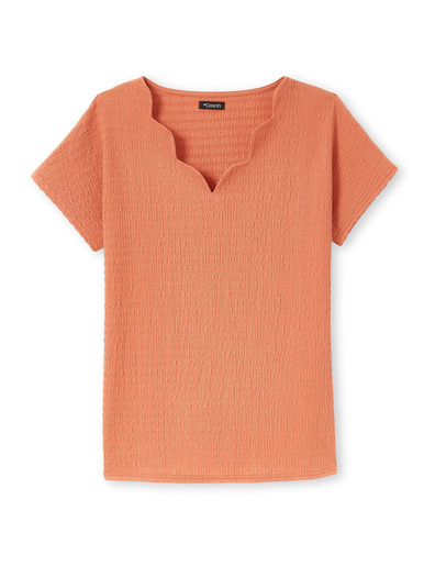 Tee-shirt encolure fantaisie