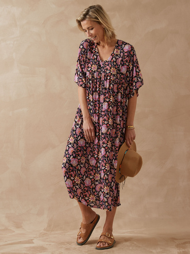 Robe longue ample imprimé