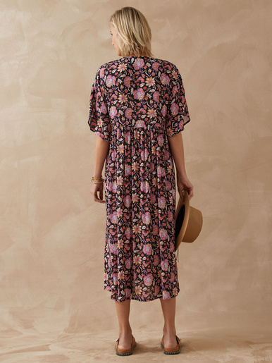 Robe longue ample imprimé