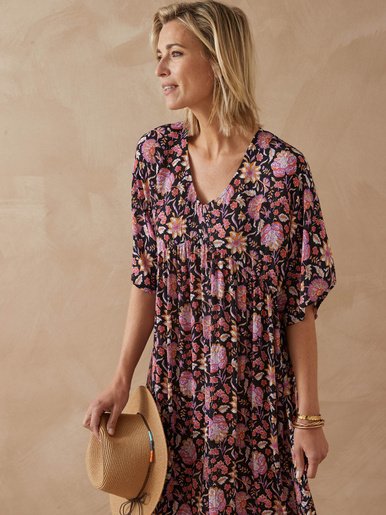 Robe longue ample imprimé