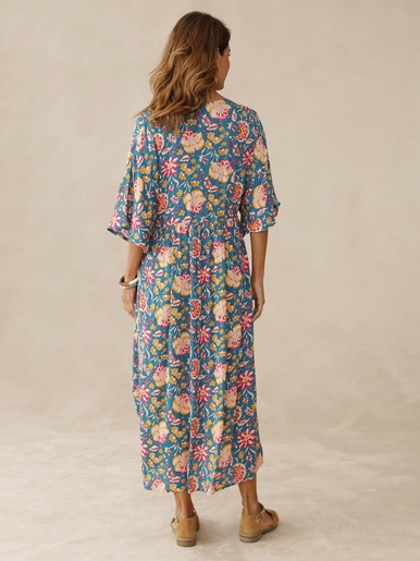 Robe longue ample imprimé