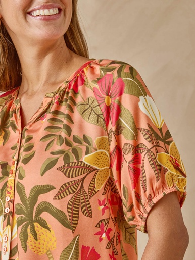Blouse toute boutonnée