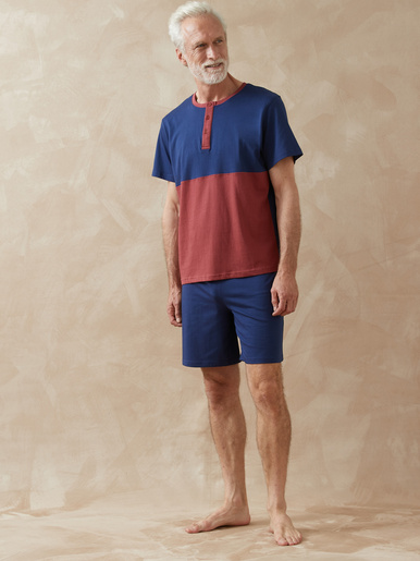 Lot pyjashort + pyjama maille pur coton