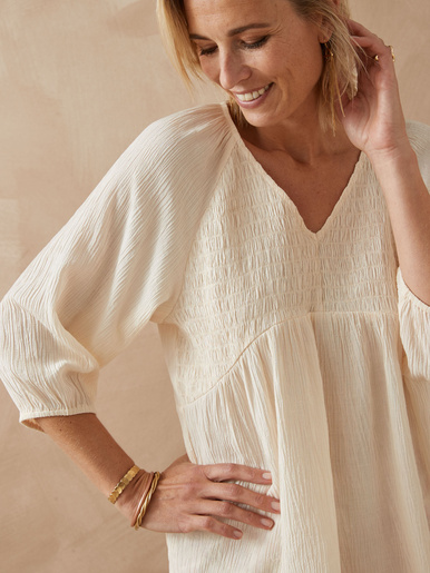 Blouse à smocks