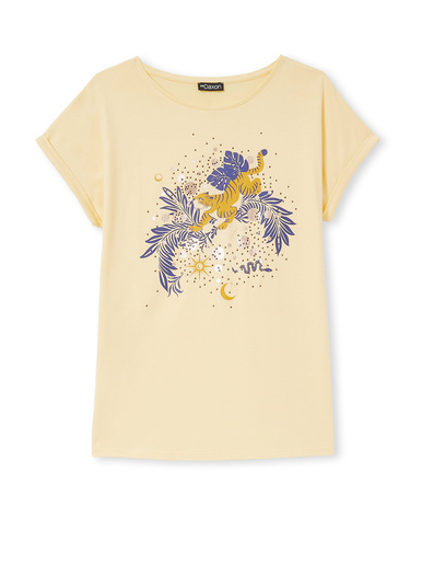Tee-shirt motif placé